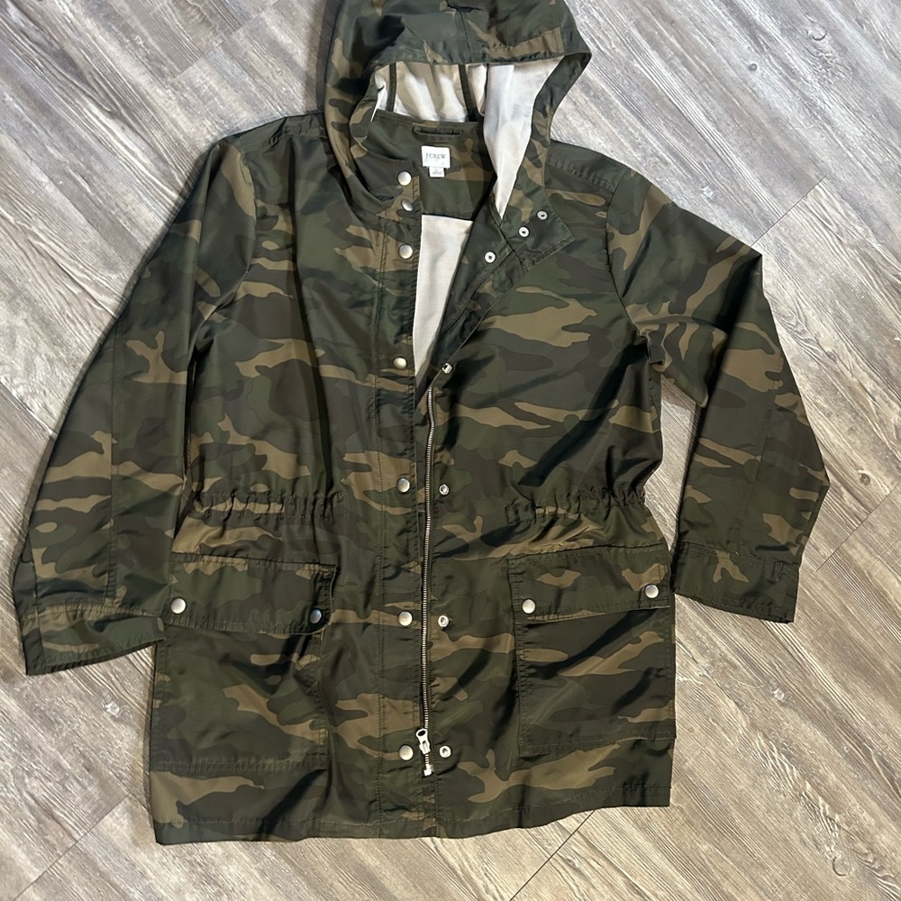 J. Crew Green Camouflage Jacket